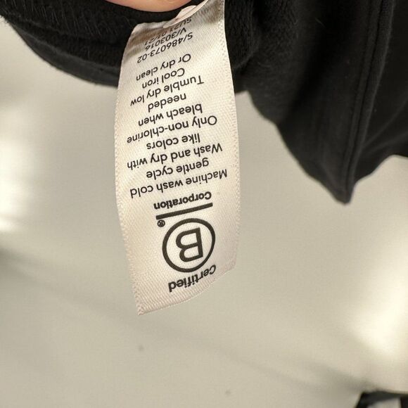 Athleta Purana Wrap Oversized Modal Hoodie Black Sweatshirt Size S - Picture 12 of 13